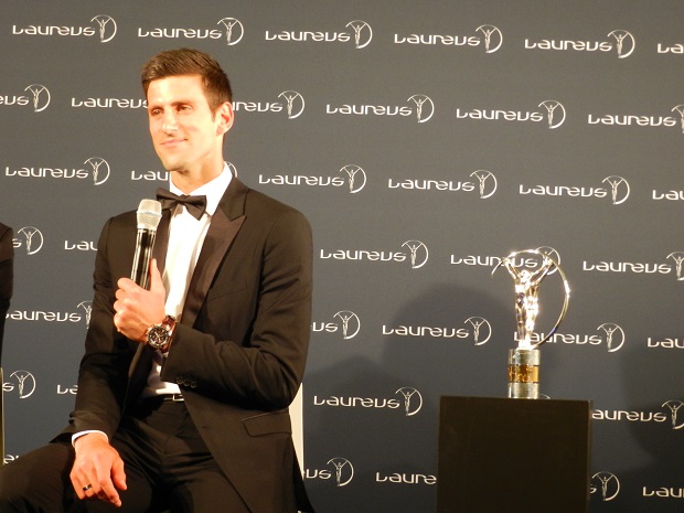 Новак Джокович получил премию Laureus World Sports Awards 2015