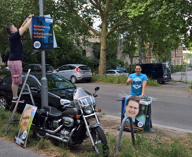 Выборы в Берлине 18 сентября 2016 Кандидаты и плакаты