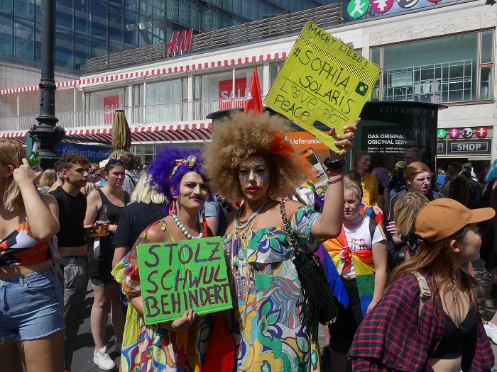 Гей парад в Берлине 27 июля 2019 Фото
