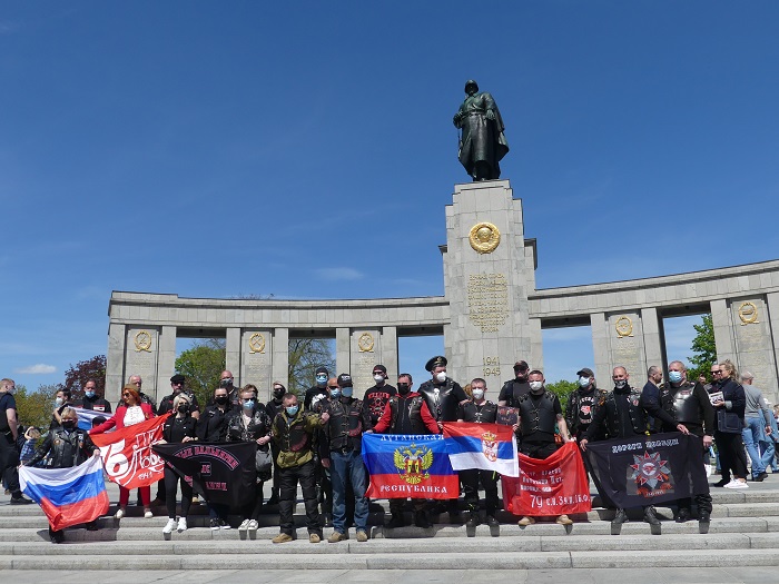 Ночные волки в Берлине День победы 9 мая 2021 видео