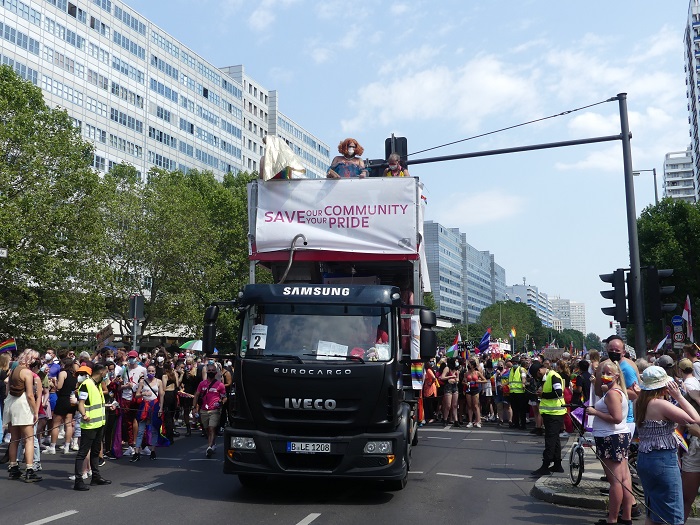 Гей парад в Берлине 23 июля 2022